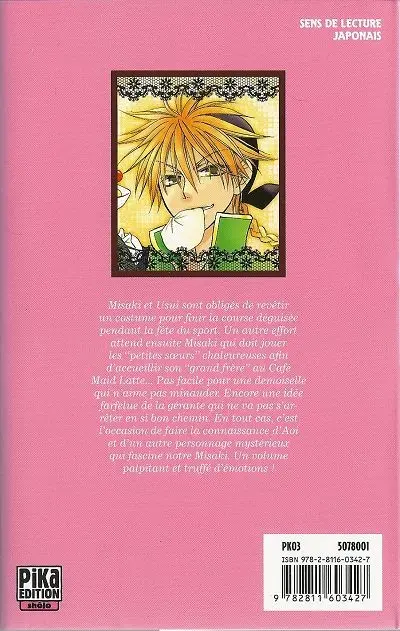 Verso de l'album Maid Sama ! 3