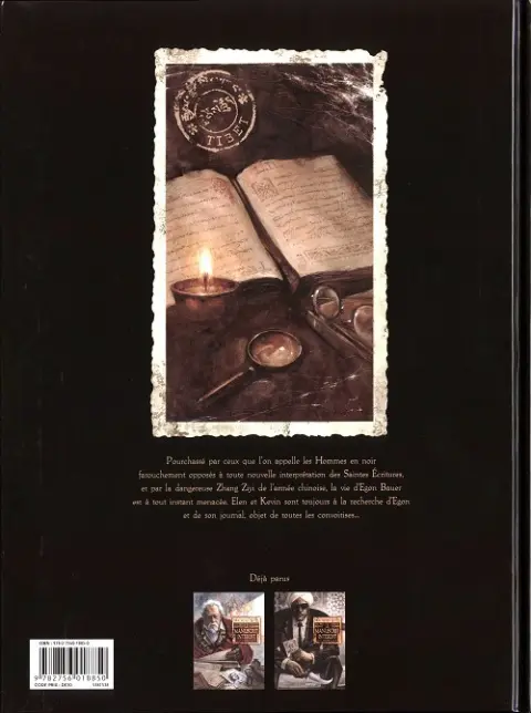 Verso de l'album Le manuscrit interdit Volume 2