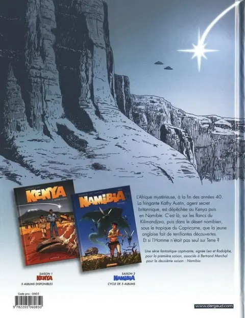 Verso de l'album Namibia Épisode 1