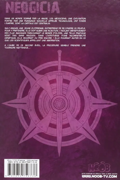 Verso de l'album Néogicia Tome 1 Injection