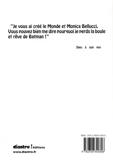 Verso de l'album La Nostalgie de Dieu Livre 2 Le complexe de Dieu