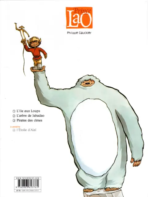 Verso de l'album Prince Lao Tome 3 Pirates des cimes