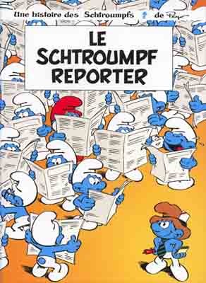 Couverture de l'album Les Schtroumpfs Tome 9 Le schtroumpf reporter