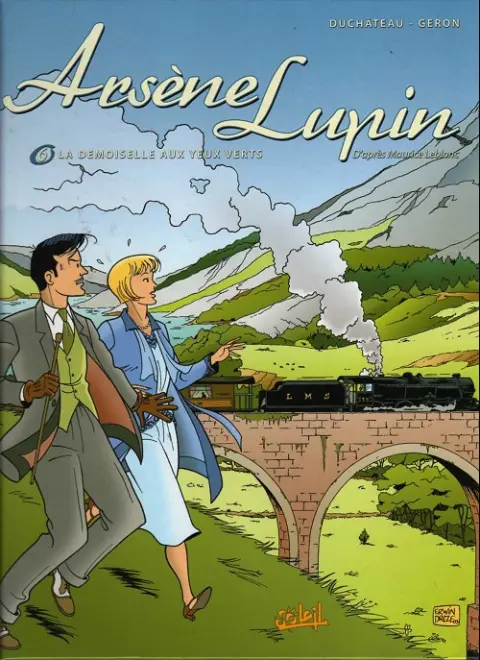 Couverture de l'album Arsène Lupin Soleil Tome 6 La demoiselle aux yeux verts