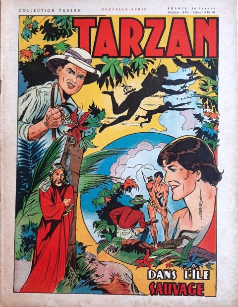 Couverture de l'album Tarzan (collection Tarzan) 7 Dans l'île sauvage