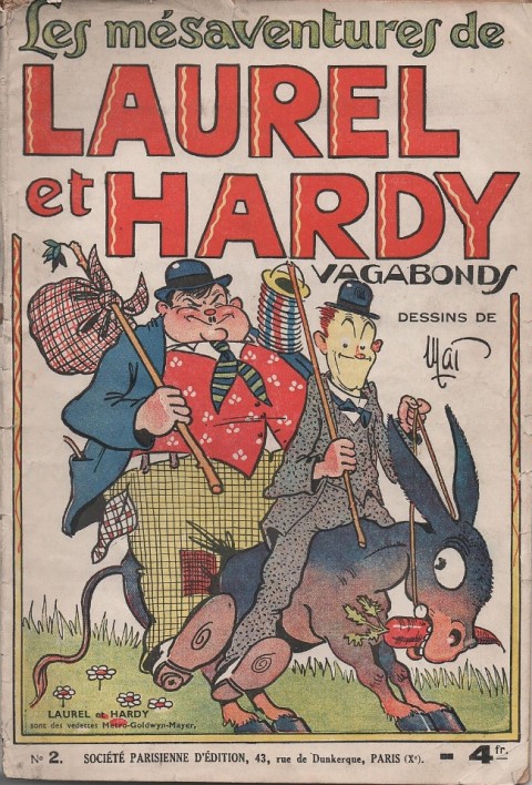Couverture de l'album Les Mésaventures de Laurel et Hardy Tome 2 Laurel et Hardy vagabonds