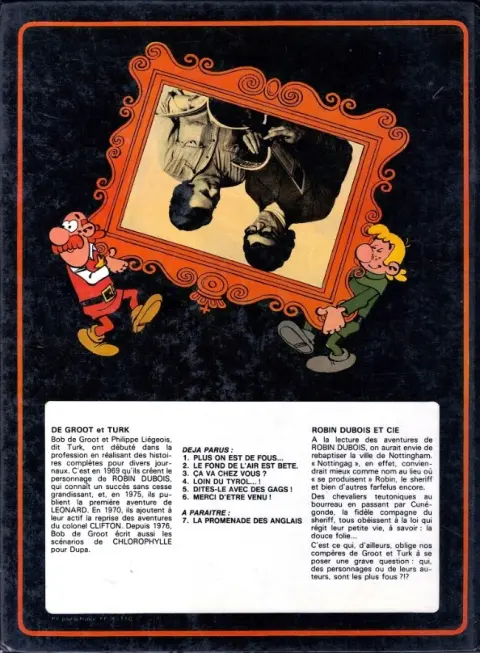 Verso de l'album Robin Dubois Tome 6 Merci d'être venu !