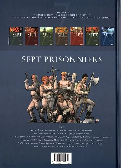 Verso de l'album Sept Cycle 1 Tome 7 Sept prisonniers