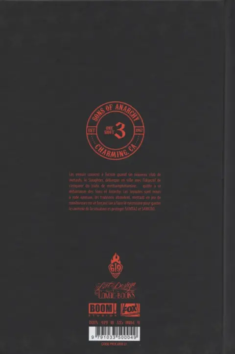 Verso de l'album Sons of Anarchy Tome 3