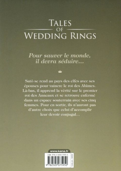 Verso de l'album Tales of Wedding Rings 7