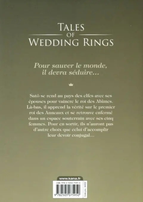 Verso de l'album Tales of Wedding Rings 7