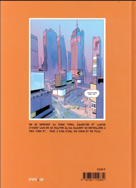 Verso de l'album Tine & Junior Tome 1 Les vacances de King Kong