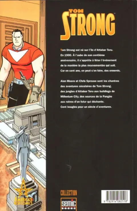 Verso de l'album Tom Strong Tome 2