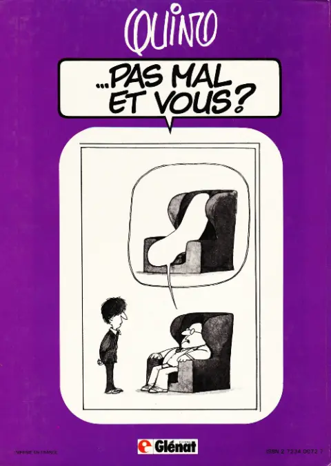 Verso de l'album ...Pas mal et vous ?