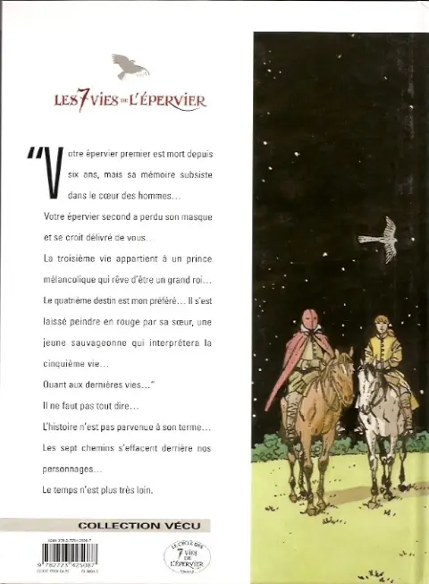 Verso de l'album Les 7 Vies de l'Épervier Tome 6 La part du diable