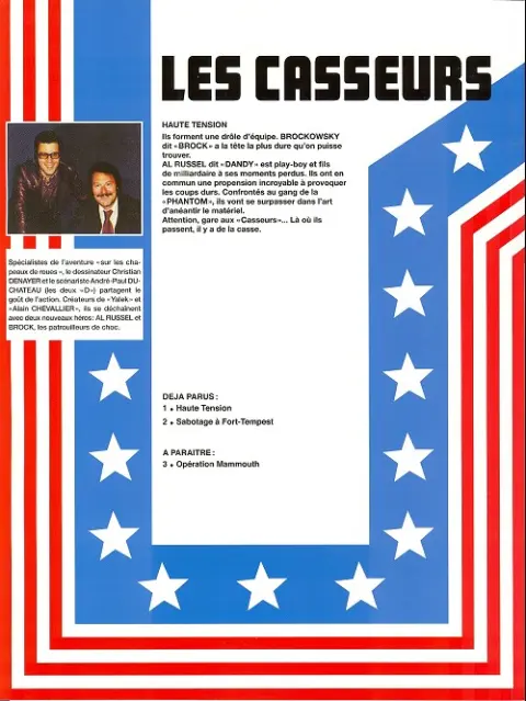 Verso de l'album Les Casseurs Tome 1 Haute tension