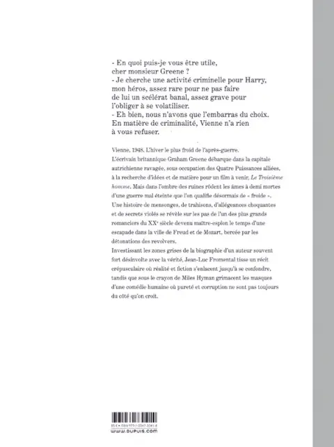 Verso de l'album Le Coup de Prague