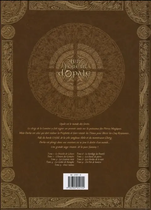 Verso de l'album Les Forêts d'Opale Tome 1 Le bracelet de Cohars