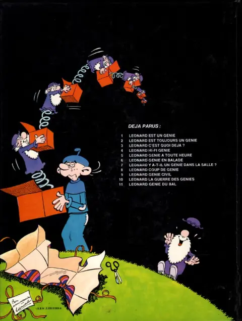Verso de l'album Léonard Tome 8 Coup de génie