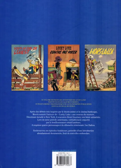 Verso de l'album Lucky Luke (2016) L'Intégrale 2
