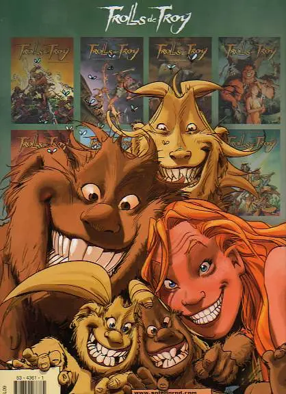 Verso de l'album Trolls de Troy Tome 4 Le feu occulte