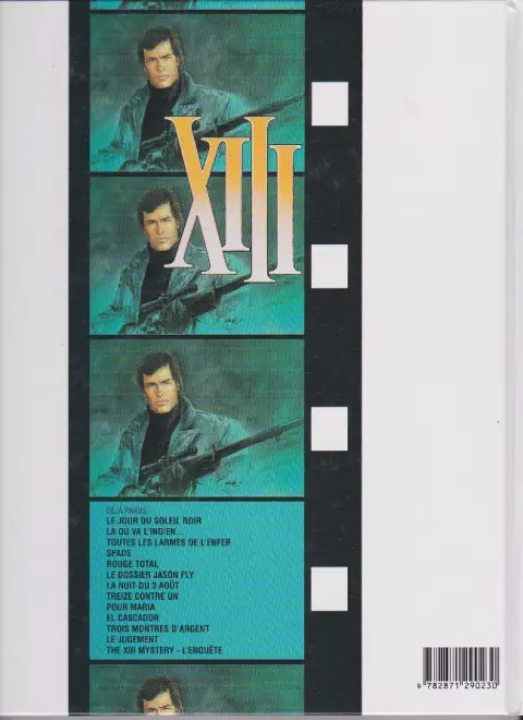 Verso de l'album XIII Tome 4 SPADS