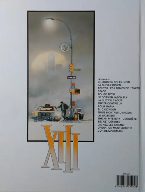 Verso de l'album XIII Tome 10 El cascador