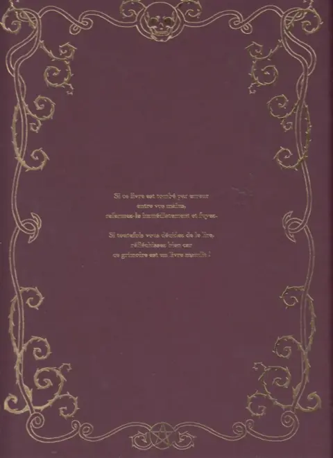 Verso de l'album Généalogie d'une Sorcière Grimoire de Sorcières