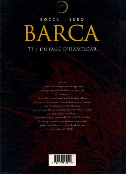 Verso de l'album Barca Tome 1 L'Otage d'Hamilcar