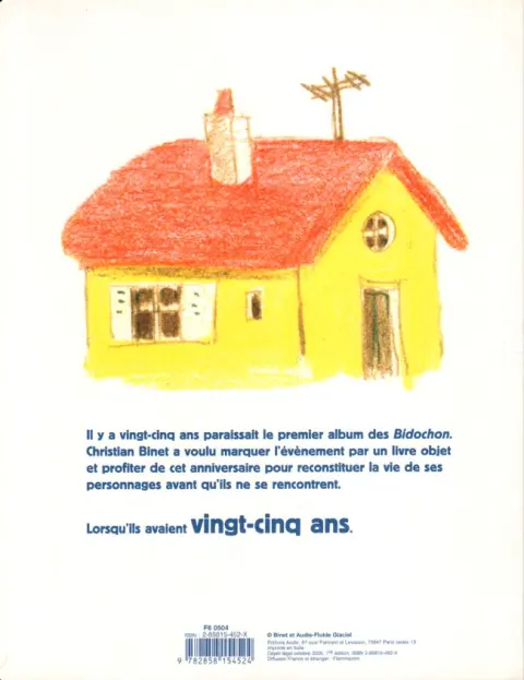 Verso de l'album Les Bidochon Les Bidochon ont vingt-cinq ans