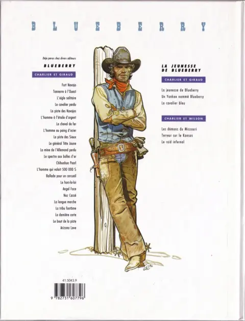 Verso de l'album Blueberry Tome 23 Arizona love