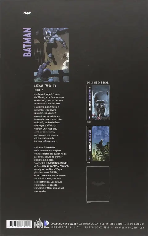 Verso de l'album Batman : Terre-Un Tome 2