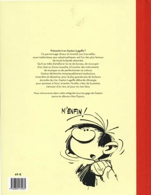 Verso de l'album Gaston L'intégrale