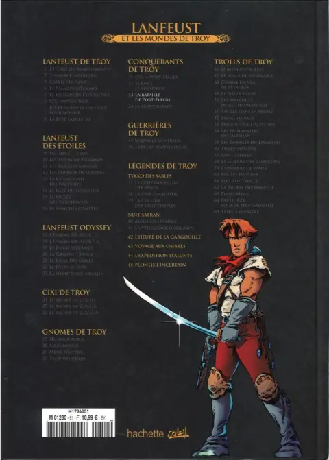 Verso de l'album Lanfeust et les mondes de Troy Tome 33 Les Conquérants de Troy - La Bataille de Port-Fleuri
