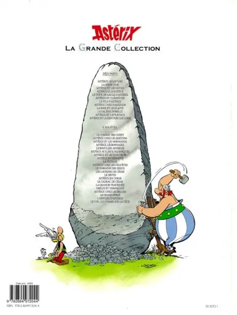 Verso de l'album Astérix La Grande Collection Tome 27 Le fils d'astérix