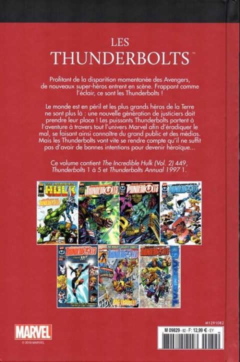 Verso de l'album Le meilleur des Super-Héros Marvel Tome 82 Les thunderbolts