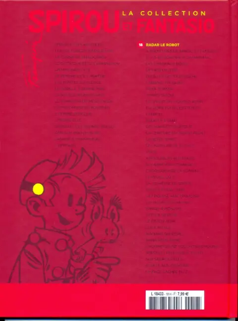 Verso de l'album Spirou et Fantasio La collection Tome 2 Radar le robot