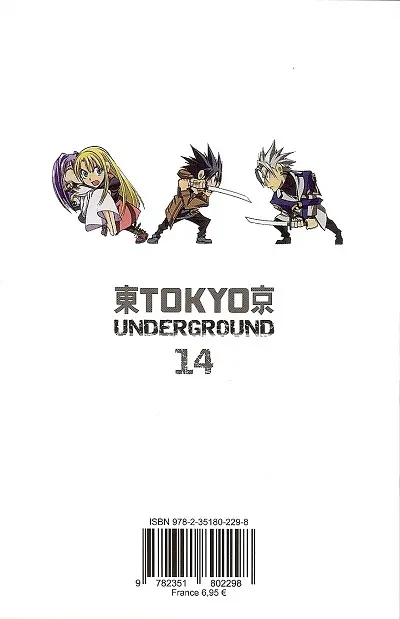 Verso de l'album Tokyo Underground 14