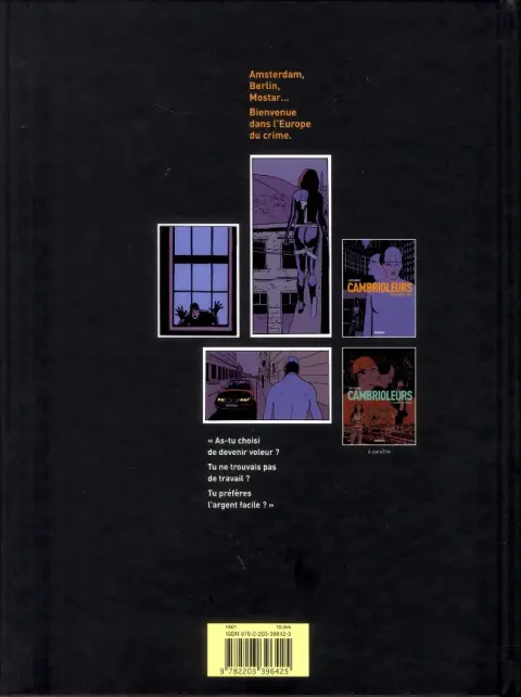 Verso de l'album Cambrioleurs Tome 1 Les oiseaux de proie