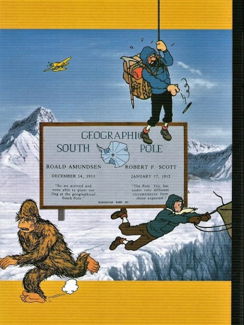 Verso de l'album Tintin Tintin en Alaska et sur les pôles