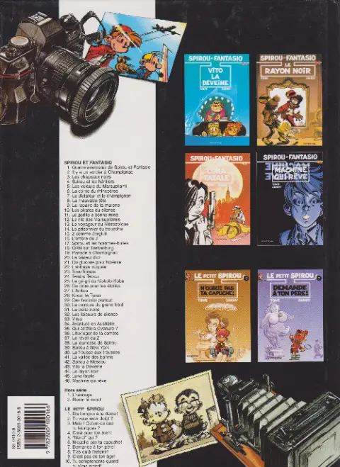 Verso de l'album Spirou et Fantasio Tome 14 Le prisonnier du Bouddha