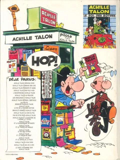 Verso de l'album Achille Talon Tome 20 Viva Papa!