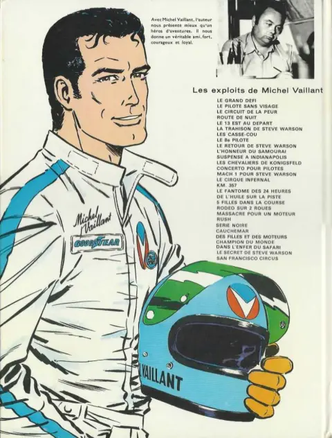 Verso de l'album Michel Vaillant Tome 21 Massacre pour un moteur !
