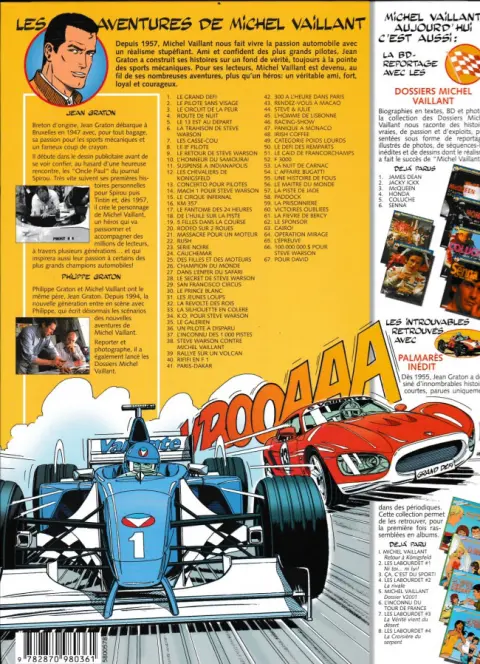 Verso de l'album Michel Vaillant Tome 61 La fièvre de Bercy