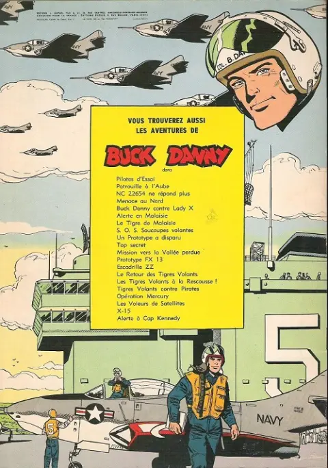 Verso de l'album Buck Danny Tome 15 NC-22654 ne répond plus