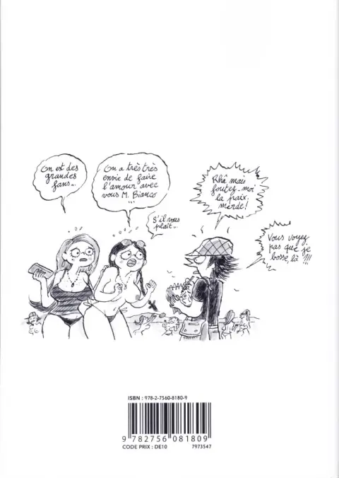 Verso de l'album Les Carnets secrets de Guillaume Bianco Tome 2 Les femmes sont folles ! (de moi…)