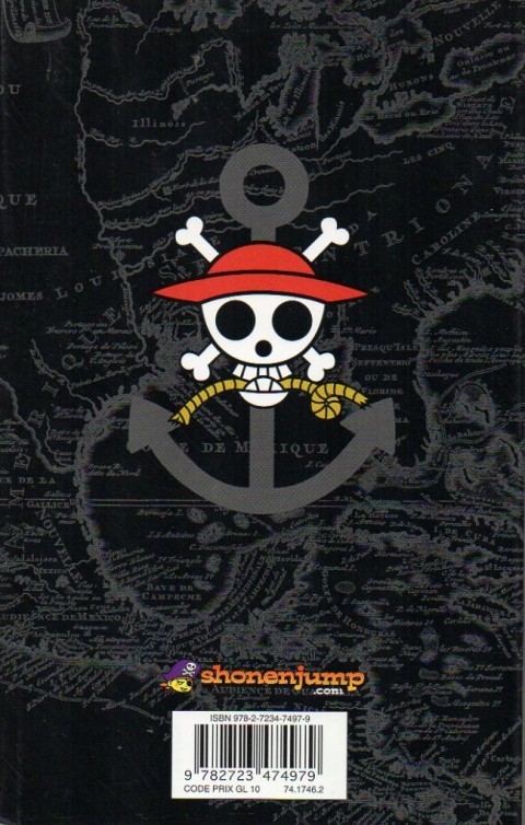 Verso de l'album One Piece Tome 53 La constitution souveraine