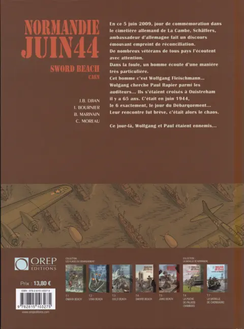 Verso de l'album Normandie juin 44 Tome 4 Sword Beach - Caen