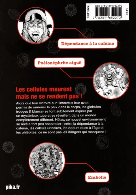 Verso de l'album Les brigades immunitaires Black 3