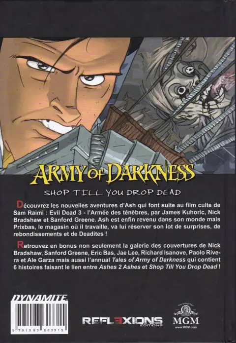Verso de l'album Army of Darkness 2 Shop Till You Drop Dead